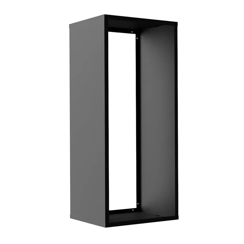 வெளிப்புறத்தில் எளிதில் கூடியிருக்கும் நவீன விறகு சேமிப்பு