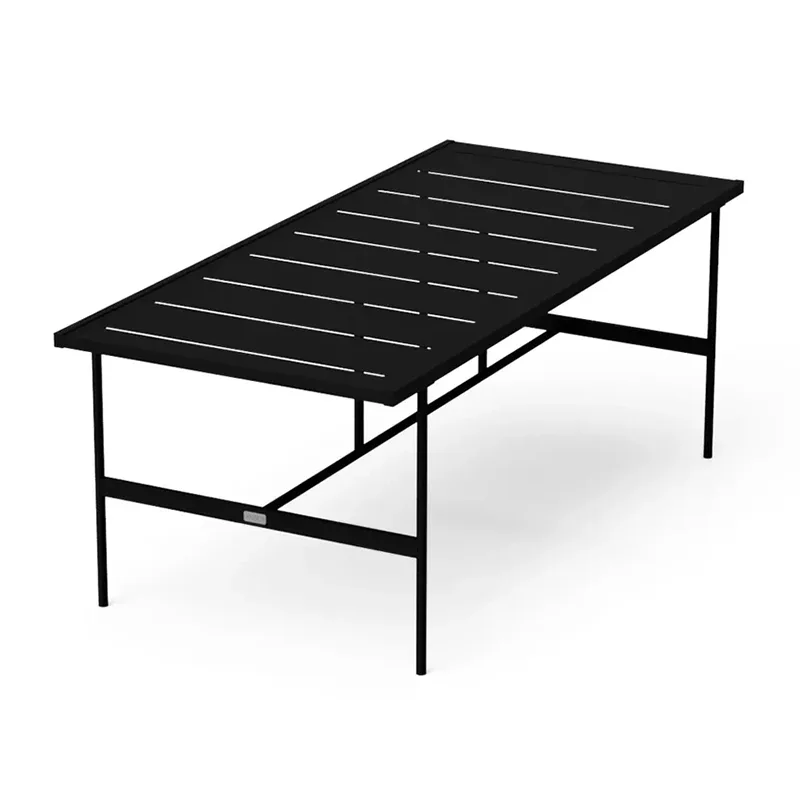 வெளிப்புற செவ்வக டைனிங் டேபிள்