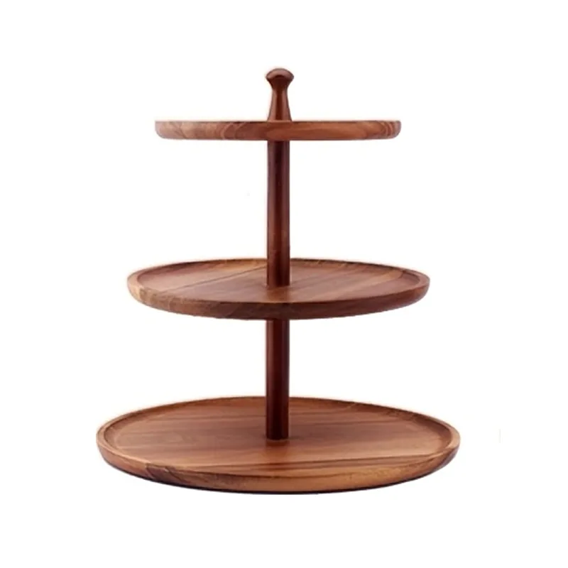 அடுக்கு மர இனிப்பு ரேக்